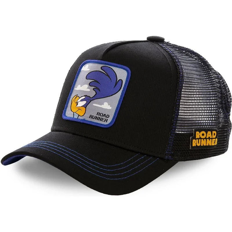 Casquette Trucker Vintage à Patch Cartoon | Ajustable Unisexe