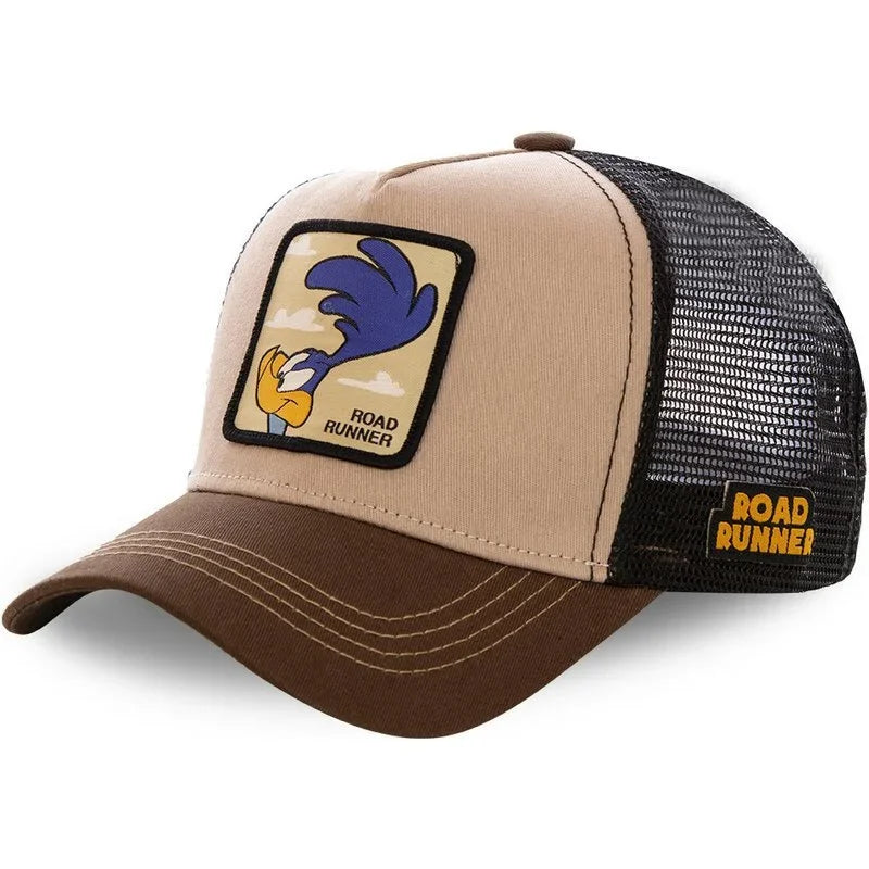 Casquette Trucker Vintage à Patch Cartoon | Ajustable Unisexe