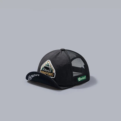 Casquette Trucker Unisexe à Visière Courte – Respirante et Ajustable