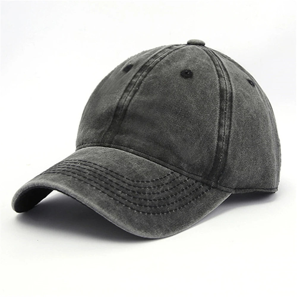 Casquette Vintage Unisexe en Coton – Style Délavé Ajustable
