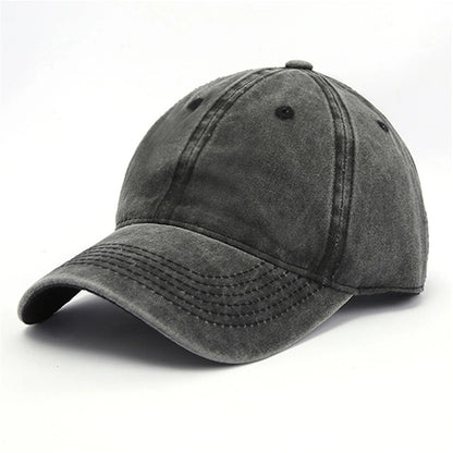 Casquette Vintage Unisexe en Coton – Style Délavé Ajustable