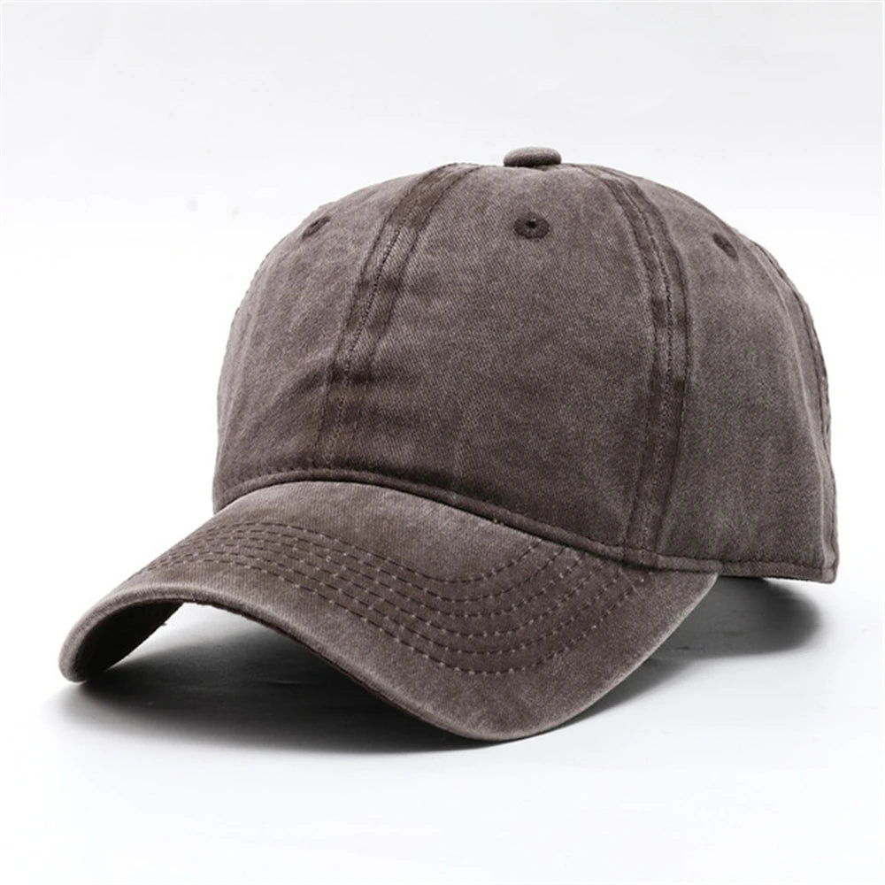 Casquette Vintage Unisexe en Coton – Style Délavé Ajustable