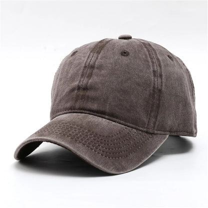 Casquette Vintage Unisexe en Coton – Style Délavé Ajustable