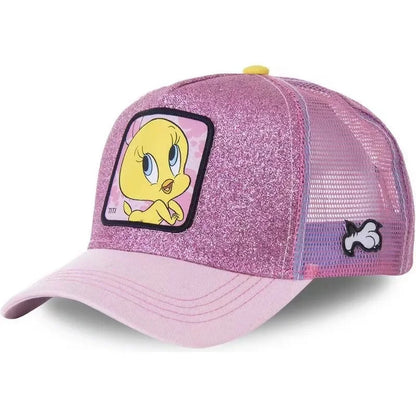 Casquette Trucker Vintage à Patch Cartoon | Ajustable Unisexe