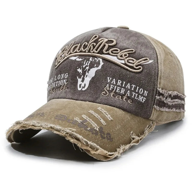 Casquette Vintage en Coton Lavé – Style Rétro Ajustable