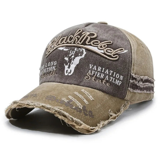 Casquette Vintage en Coton Lavé – Style Rétro Ajustable