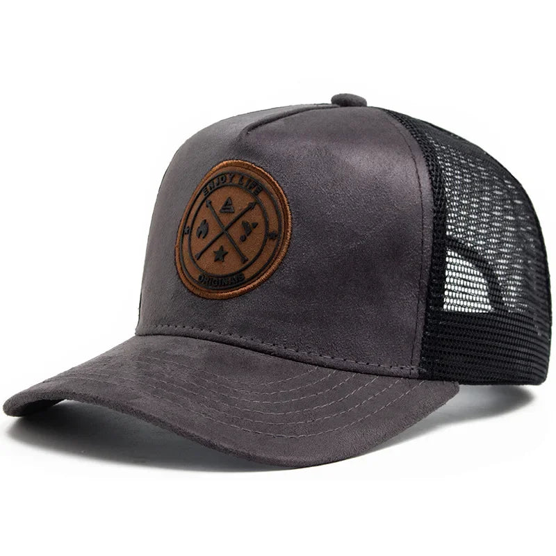 Casquette Trucker Unisexe – Maille Respirante avec Patch Vintage