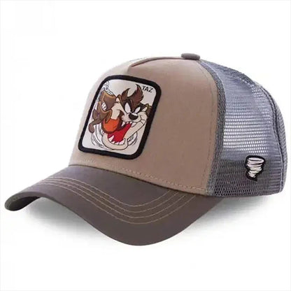 Casquette Trucker Vintage à Patch Cartoon | Ajustable Unisexe