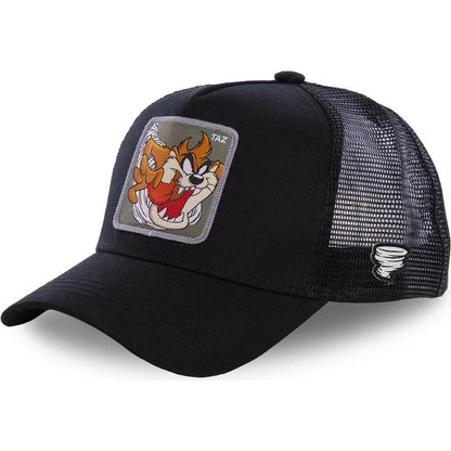 Casquette Trucker Vintage à Patch Cartoon | Ajustable Unisexe