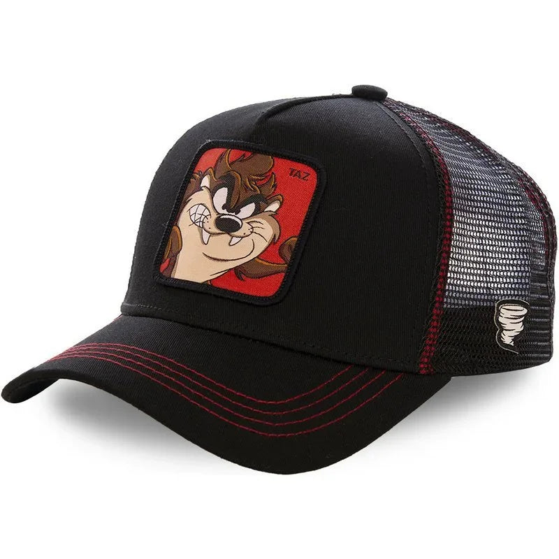 Casquette Trucker Vintage à Patch Cartoon | Ajustable Unisexe