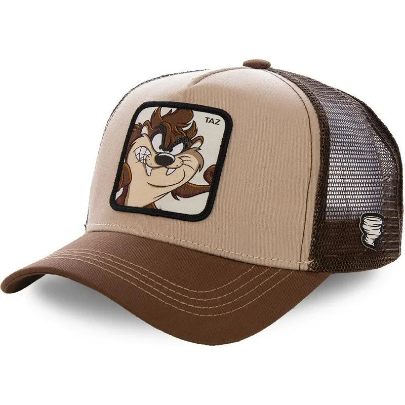 Casquette Trucker Vintage à Patch Cartoon | Ajustable Unisexe