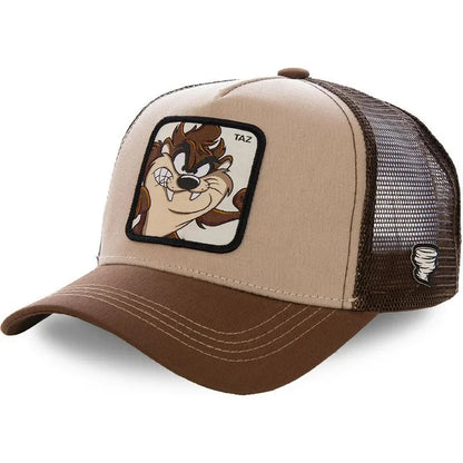 Casquette Trucker Vintage à Patch Cartoon | Ajustable Unisexe