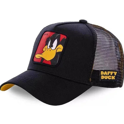Casquette Trucker Vintage à Patch Cartoon | Ajustable Unisexe