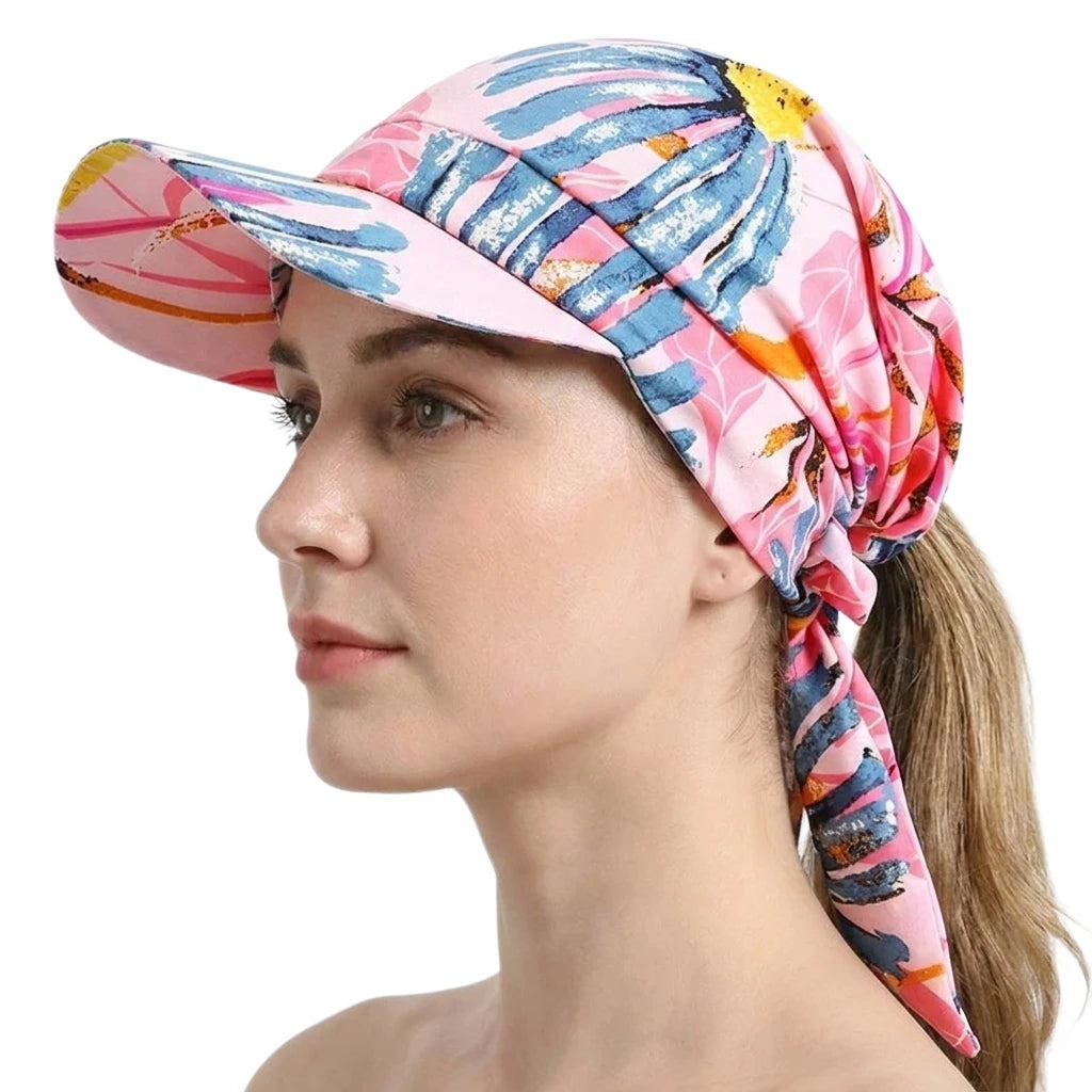 Casquette Turban Imprimée Femme - Style Bohème Chic pour l'Été et le Sport