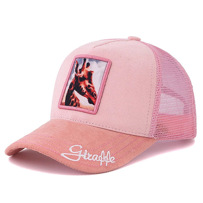Casquette Trucker Unisexe avec Patch Animal – Maille Respirante et Style Vintage
