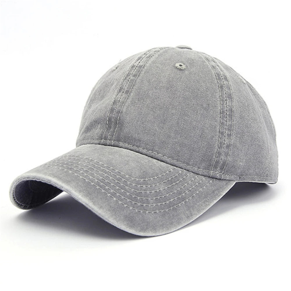 Casquette Vintage Unisexe en Coton – Style Délavé Ajustable