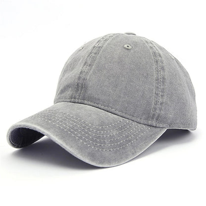 Casquette Vintage Unisexe en Coton – Style Délavé Ajustable