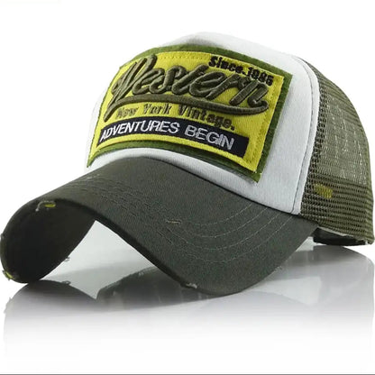 Casquette Trucker Vintage Brodée – Style Streetwear Unisexe