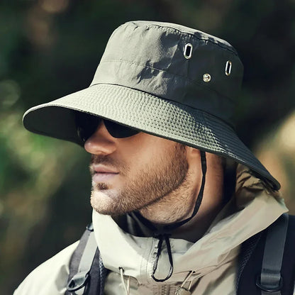 Chapeau Bob Homme à Large Bord – Protection UV pour Randonnée et Pêche