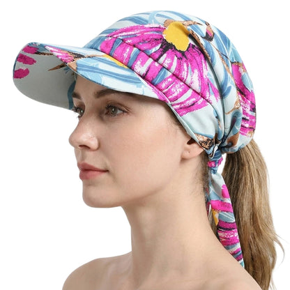Casquette Turban Imprimée Femme - Style Bohème Chic pour l'Été et le Sport