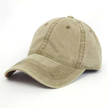 Casquette Vintage Unisexe en Coton – Style Délavé Ajustable