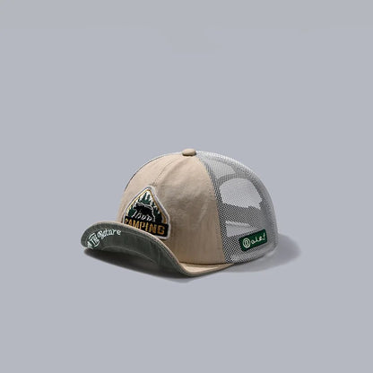 Casquette Trucker Unisexe à Visière Courte – Respirante et Ajustable