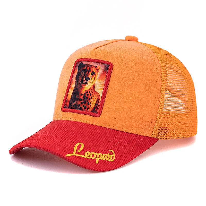 Casquette Trucker Unisexe avec Patch Animal – Maille Respirante et Style Vintage