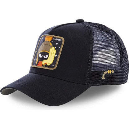 Casquette Trucker Vintage à Patch Cartoon | Ajustable Unisexe