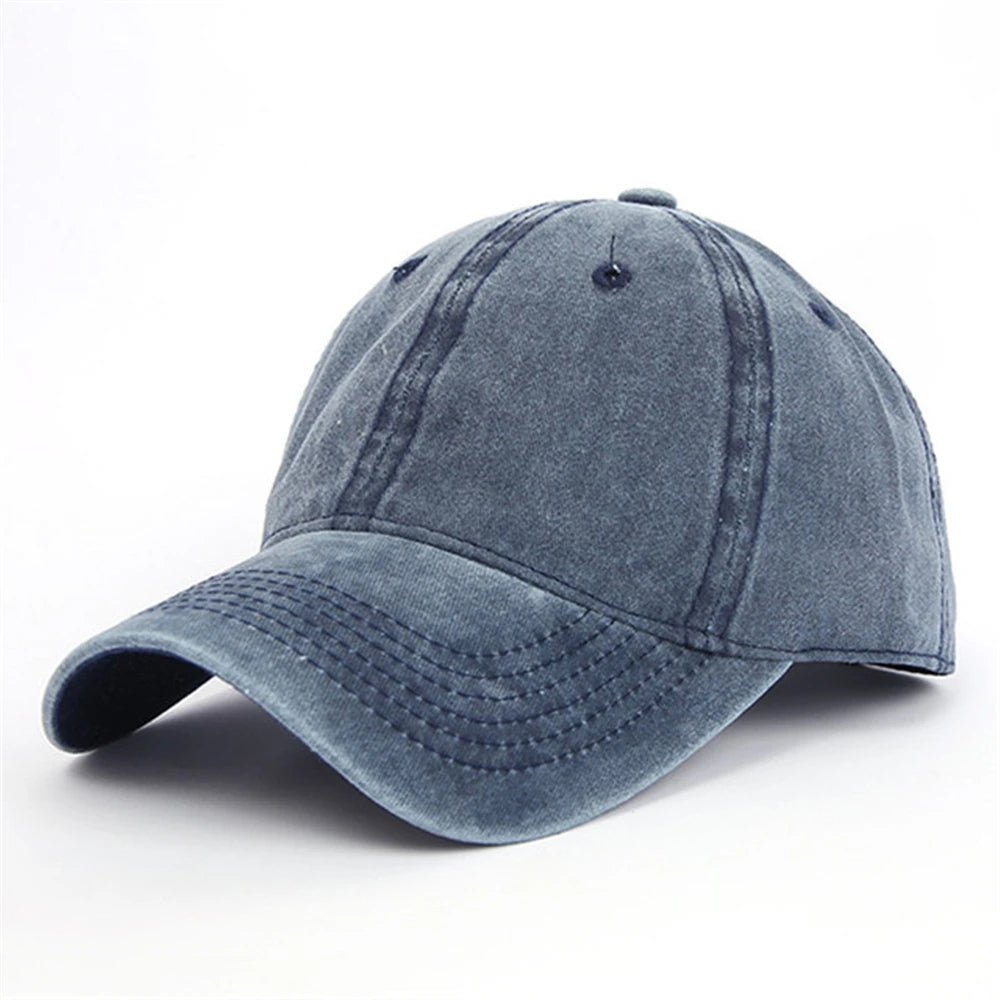 Casquette Vintage Unisexe en Coton – Style Délavé Ajustable