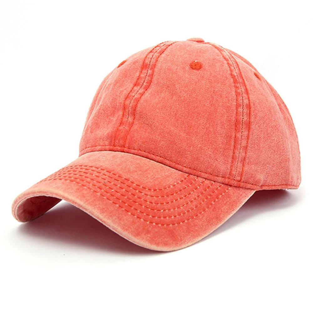 Casquette Vintage Unisexe en Coton – Style Délavé Ajustable