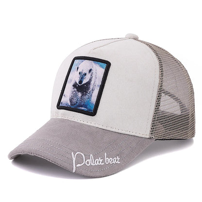 Casquette Trucker Unisexe avec Patch Animal – Maille Respirante et Style Vintage
