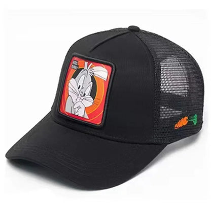 Casquette Trucker Vintage à Patch Cartoon | Ajustable Unisexe