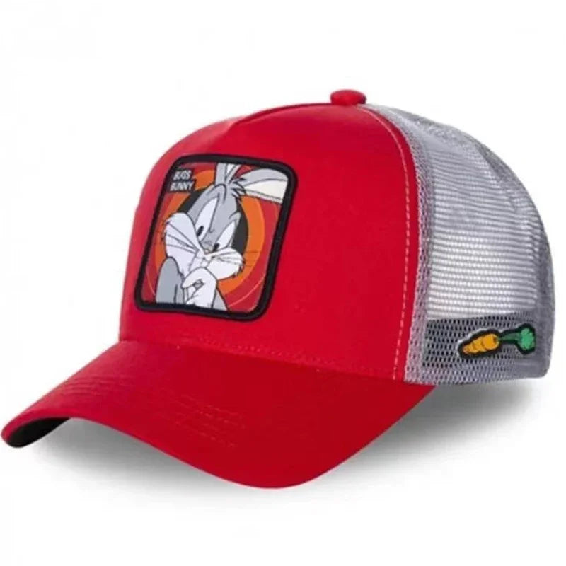 Casquette Trucker Vintage à Patch Cartoon | Ajustable Unisexe