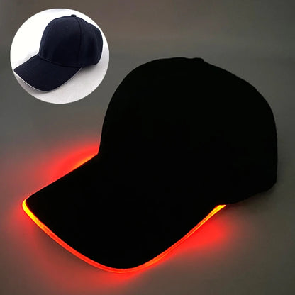 Casquette LED Lumineuse Unisexe – Rechargeable USB et Multicolore