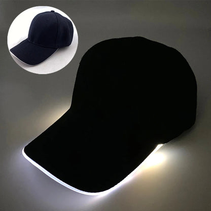 Casquette LED Lumineuse Unisexe – Rechargeable USB et Multicolore