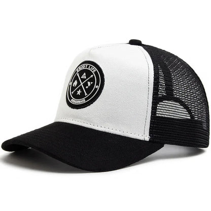Casquette Trucker Unisexe – Maille Respirante avec Patch Vintage