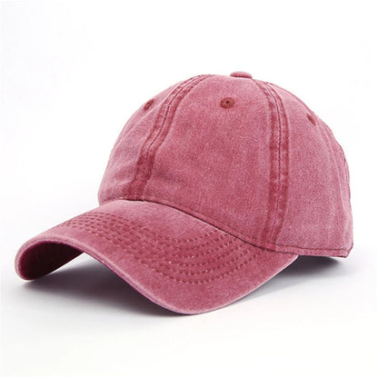 Casquette Vintage Unisexe en Coton – Style Délavé Ajustable