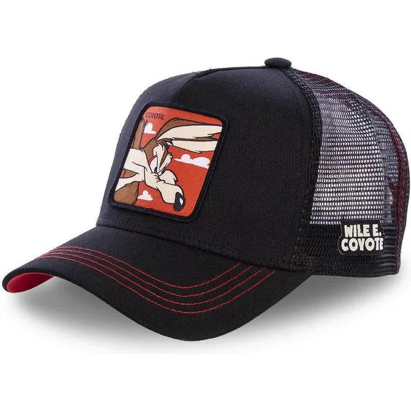 Casquette Trucker Vintage à Patch Cartoon | Ajustable Unisexe