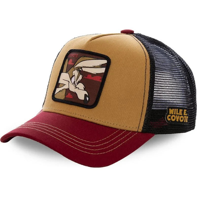 Casquette Trucker Vintage à Patch Cartoon | Ajustable Unisexe