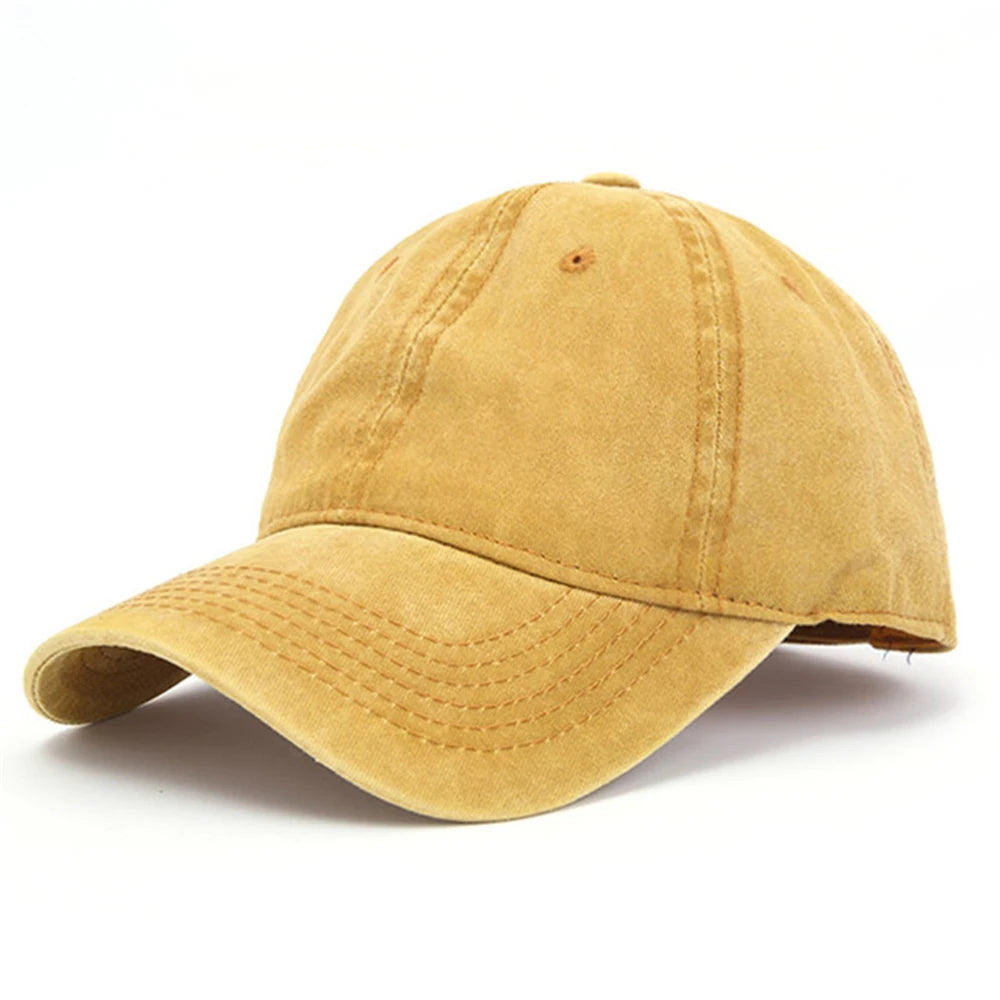 Casquette Vintage Unisexe en Coton – Style Délavé Ajustable